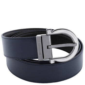 Ferragamo Reversible and Adjustable Gancini Belt, Size 105