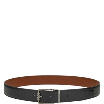 VIP【送料関税込】FERRAGAMO Leather Reversible Belt FERRAGAMO - Reversible leather belt black - The Corner