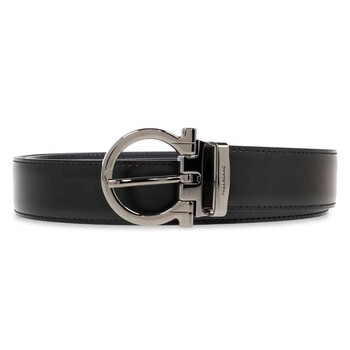 Ferragamo Reversible Leather Gancini Belt, Size 105 670302