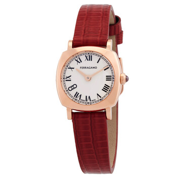 Soft Square Quartz White Dial Ladies Watch SFKU00323