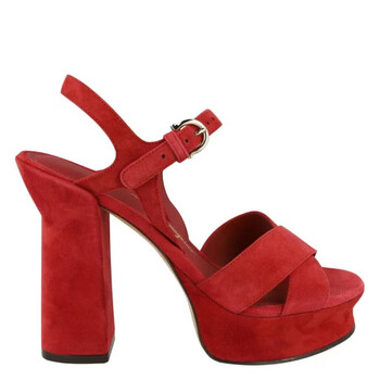Sonya Suede Platform Sandals 01E555 758154