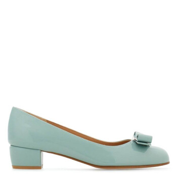 Ferragamo Salvatore Ferragamo Green Vara Bow Pump Shoe, Size