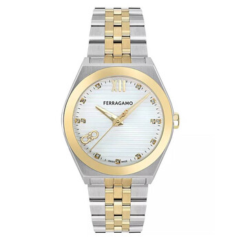 Ferragamo Vega Upper East Quartz Silver Dial Ladies Watch