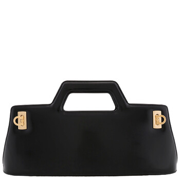 直営店☆Ferragamo☆洗練されたデザイン♪WANDA M ハンドバッグ Ferragamo Wanda East-West Top Handle Bag 213484 760547