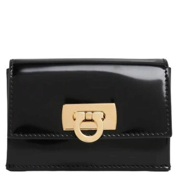Ferragamo Wanda Gancini Clasp Card Case 220435 760664