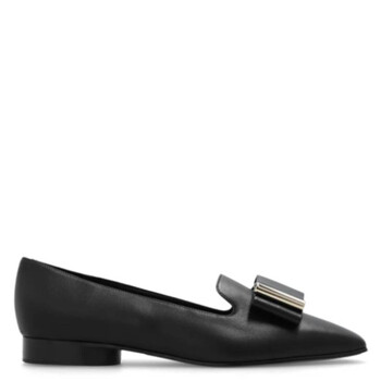 Ferragamo Carmelita Patent Leather Loafers, Size 7 D 01J181 777125