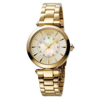 Gold Dial Gold-tone Ladies Watch FM1L075M0021