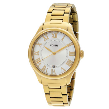 エリザ Fossil Scarlette Quartz Gold Dial Ladies Watch ES5338