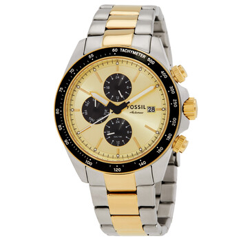 Quartz Gold Dial Autocross Multifunction Watch FS6126