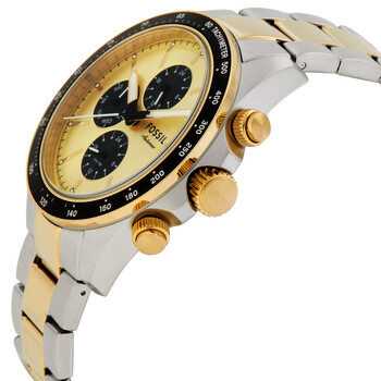 Quartz Gold Dial Autocross Multifunction Watch FS6126