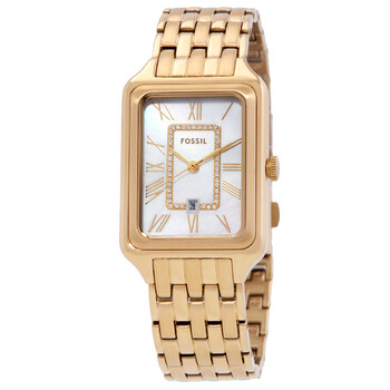 Raquel Quartz White Mother of Pearl Dial Ladies Watch ES5304