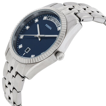 Scarlette Day-Date Quartz Blue Dial Ladies Watch ES5457