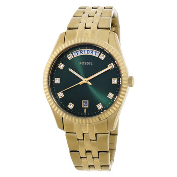 Scarlette Quartz Crystal Green Dial Watch ES5460