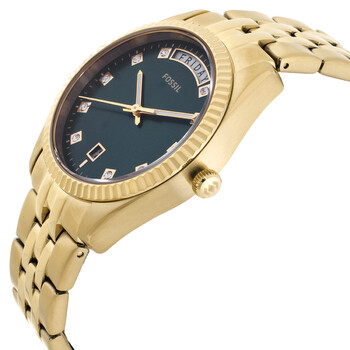 Scarlette Quartz Crystal Green Dial Watch ES5460