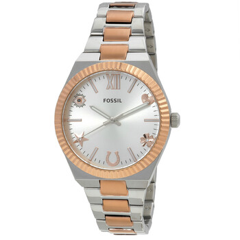 エリザ Fossil Scarlette Quartz Gold Dial Ladies Watch ES5338
