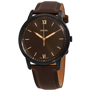 The Minimalist 3H Quartz Brown Dial Men's Watch FS5551