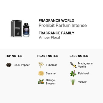 Ladies Prohibit Parfum Intense EDP Spray 3.38 oz Fragrances 6291108324981