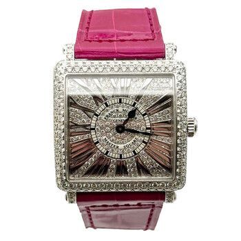 Master Square Quartz Diamond Ladies Watch 6002 L QZ R D CD-PNK