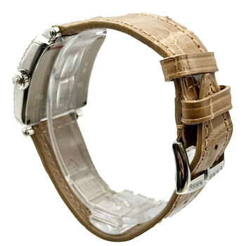 Master Square Quartz Diamond Ladies Watch 6002 S QZ R D CD-TAN