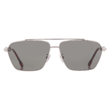Bvlgari Dark Grey Navigator Men's Sunglasses BV5053 128/B1 56