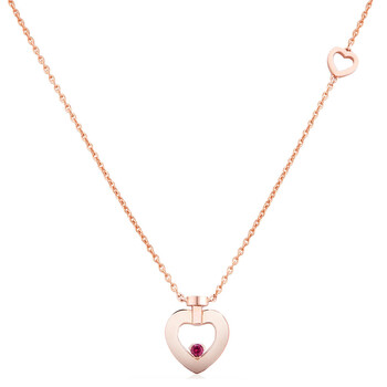 Pretty Woman 18k Rose Gold Heart Necklace 7B0278-000