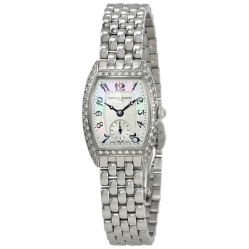 Art Deco Mother of Pearl Silver Dial Ladies Diamond Watch FC-235APW1TPV26B Art Deco Mother of Pearl Silver Dial Ladies Diamond Watch FC-235APW1TPV26B