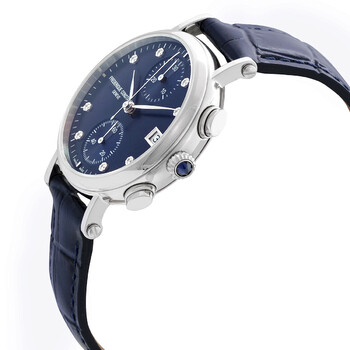 Classics Chronograph Quartz Diamond Blue Dial Ladies Watch FC-291MPND2R6 Classics Chronograph Quartz Diamond Blue Dial Ladies Watch FC-291MPND2R6