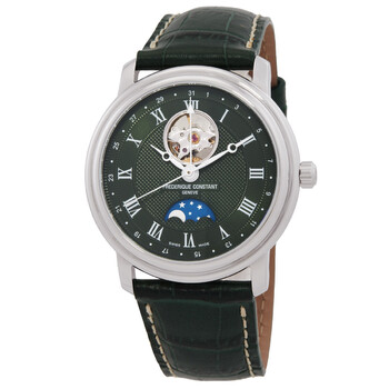 Classics Heart Beat Automatic Moon Phase Green Dial Men's Watch FC-335MCGRW4P26