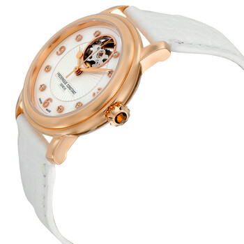 Heart Beat Mother of Pearl Diamond Dial Ladies Watch FC-310HBAD2P4