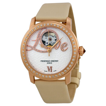 Heart Beat Vanilla Dial White Satin Ladies Watch 310LHB2PD4