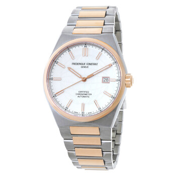 Frederique Constant Slimline White Dial Brown Leather Men's Watch