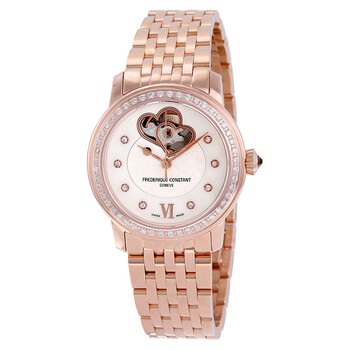 World Heart Federation Mother of Pearl Diamond Ladies Watch FC-310WHF2PD4B3