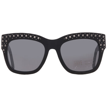 40847FRY009 Smoke Cat Eye Ladies Sunglasses 10254834.FRY BLKSMK