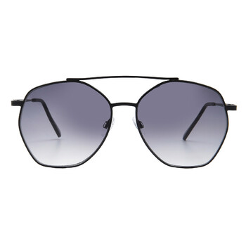 44572FCO001 Smoke Pilot Ladies Sunglasses 10260409.COM BLKSMK