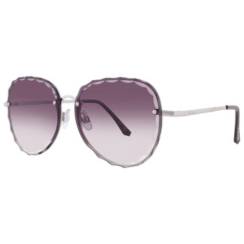 50856FCO040 Smoke Oval Ladies Sunglasses 10260422.COM SILSMK