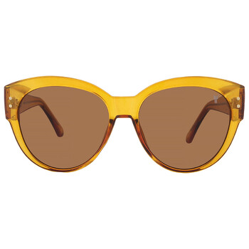 50949FRY700 Brown Cat Eye Unisex Sunglasses 10262116.FRY YLWBRN