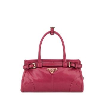 Fuchsia Leather Mini Prada Bonnie Handbag 1BA4862CYRF04ZV