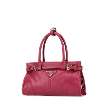 Fuchsia Leather Mini Prada Bonnie Handbag