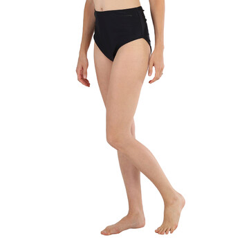 Ladies Black High-Rise Bikini Bottom