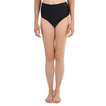 Ladies Black High-Rise Bikini Bottom