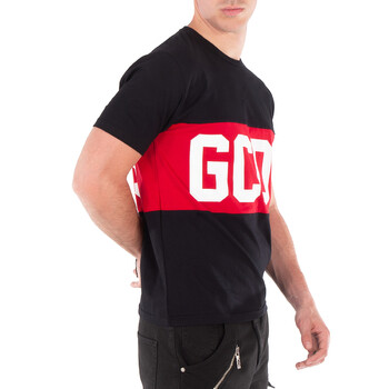 Black Logo Band Cotton T-Shirt