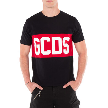 Tシャツ・カットソー GCDS Men T-shirt Grey A2OM2304JB9 91 Gcds Grey Logo Lounge Cotton T-Shirt, Size X-Small