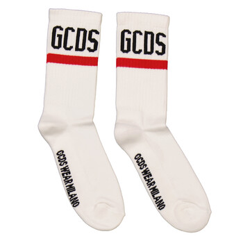 Logo Brand White Socks
