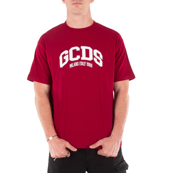 Tシャツ・カットソー GCDS Men T-shirt Black A2OM2304JB9 99 Gcds Black Logo Lounge Cotton T-Shirt, Size X-Small