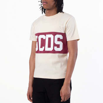 Stripe Logo Band Cotton T-Shirt