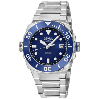 Gevril Fortuna Automatic Blue Dial Men's Watch 47400B 840840149664