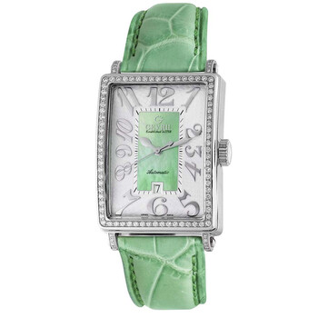 Glamour Automatic Green Dial Ladies Watch 6206NL