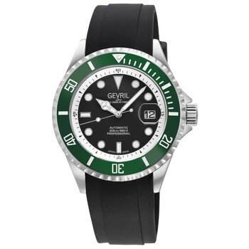 Gevril Wall street Automatic Black Dial Men's Watch 41850B 41851