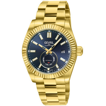 Gevril West Village Automatic Blue Dial Men's Watch 48984B