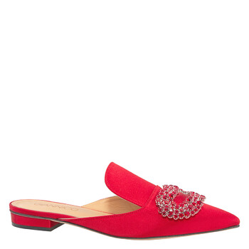 Giannico Ladies Daphne 85 Leather Heel Mules, Brand Size 35